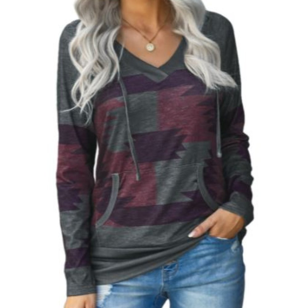 Aztec Knit Hoodie